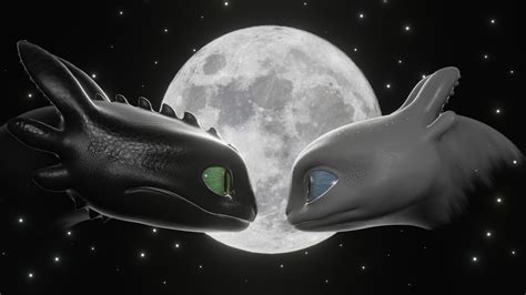 Httyd Toothless And Light Fury Wallpaper The hidden world 5k toothless ...