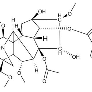 | The chemical structure of aconitine. | Download Scientific Diagram