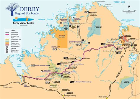 Broome and the Kimberley maps, including the Gibb River Road - Free ...