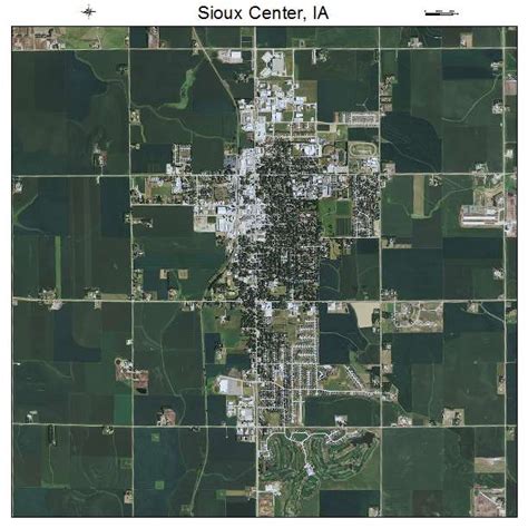 Aerial Photography Map of Sioux Center, IA Iowa