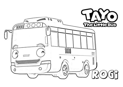 Tayo The Little Bus Little Bus Coloring Pages For Kids | Themeloader