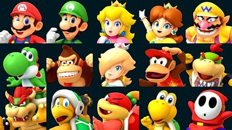 Super Mario Party - All Characters - YouTube