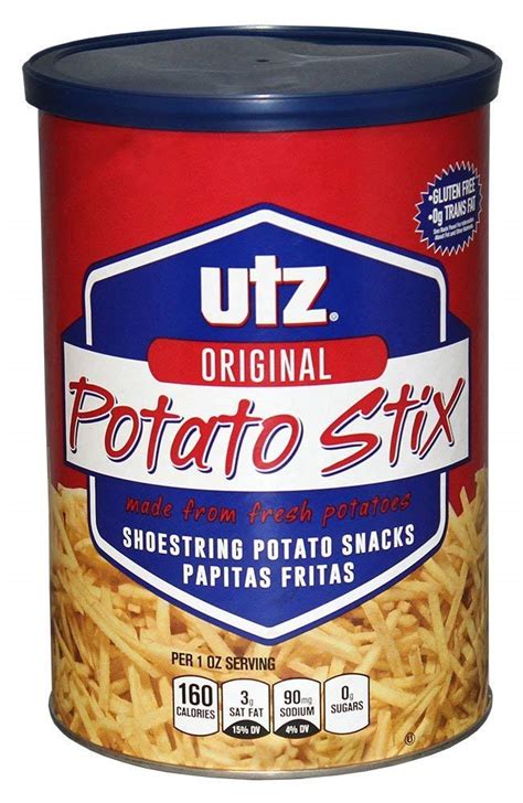 Buy Utz Potato Stix, Original – 15 Oz. Canister – Shoestring Potato ...