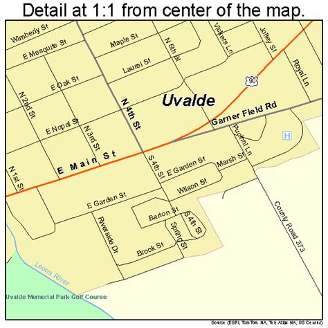 Uvalde Texas Map