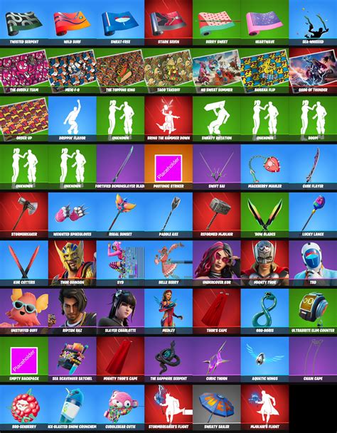 FNBRintel on Twitter: "ALL COSMETICS #Fortnite #FortniteLeaks https://t ...