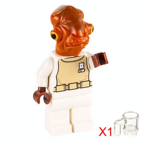 Admiral Ackbar 75003 7754 White Mon Calamari Lego Star Wars Minifigure ...