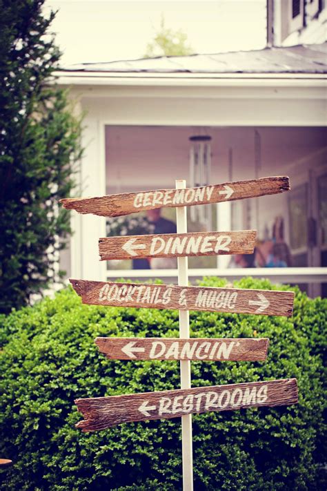 Rustic Wedding Signs - made from old barn wood.