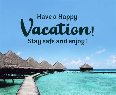 Enjoy Your Vacation Wishes - Vacation Messages | WishesMsg (2023)