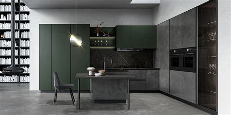 Picture Of Modern Green Kitchen Cabinets