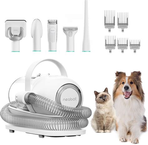 neabot P1 Pro Pet Grooming Kit & Vacuum Suction 99% Pet Hair ...