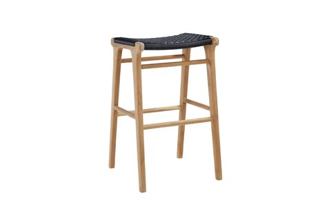 Zen Backless Bar Stool – Black – Abide Interiors