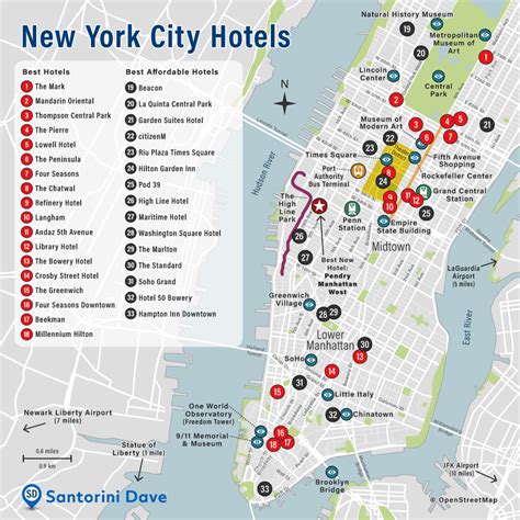 NEW YORK HOTEL MAP - Best Areas, Neighborhoods, & Places to Stay in NYC