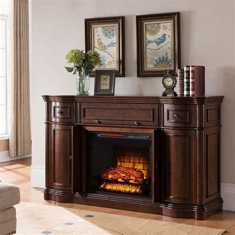 SOURCEPRO Bold Flame Vanderbilt 68 in. Media Console Electric Fireplace ...