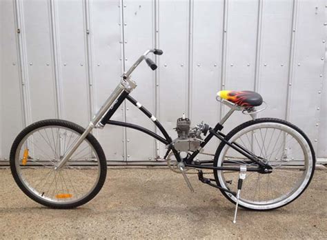 DIY Motorized Chopper Bicycle Frame