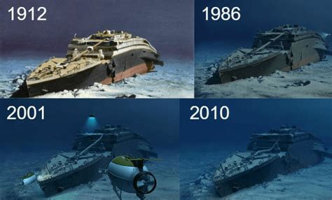 Evolution of RMS Titanic wreck through years : r/titanic