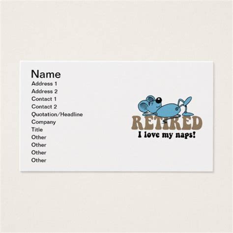 retirement business card | Zazzle.com