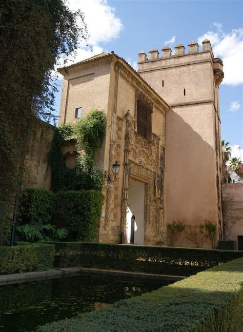 Real Alcazar of Seville Gardens Stock Image - Image of place ...