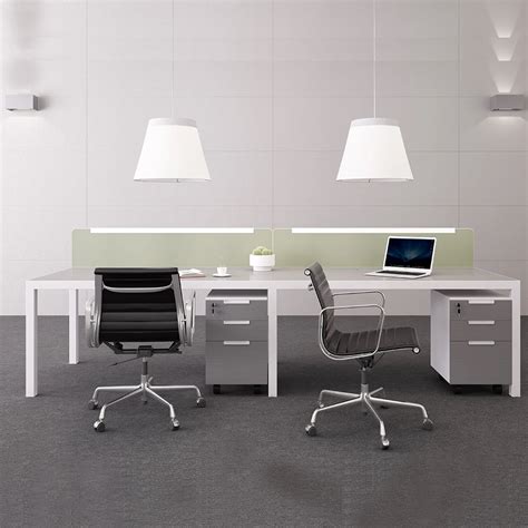 Large Space Four People Modular Office Furniture Workstation System ...