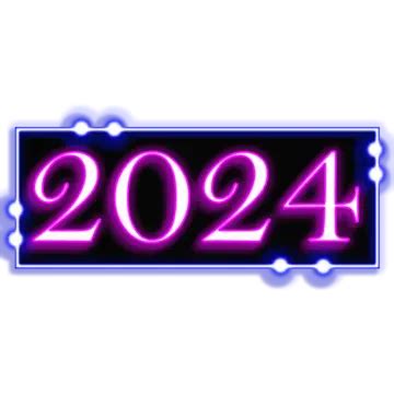 2024 Text Design Vector, 2024, 2024 Text, 2024 Year PNG and Vector with ...