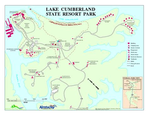 Lake Cumberland State Resort Park Map - jamestown KY • mappery