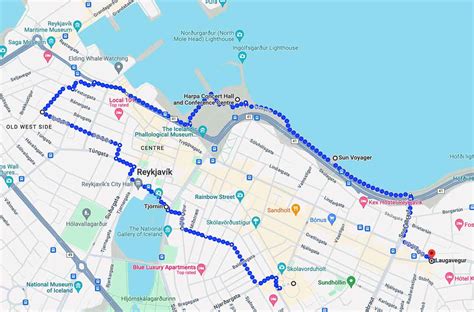 Reykjavik Walking Tour Map | Besttravels.org