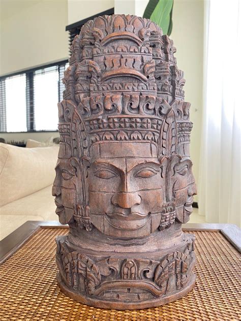 Bayon Temple Wood Carving, Furniture & Home Living, Home Decor, Other ...