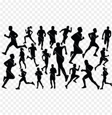 Free download | HD PNG free running silhouette png people long running ...