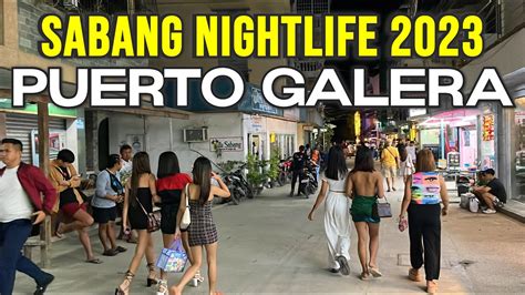 SABANG NIGHTLIFE - PUERTO GALERA PHILIPPINES | 2023 Night Walk at ...