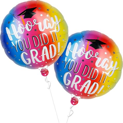 Buy Large, Hooray You Did It Congrats Grad Balloons - 18 Inch ...