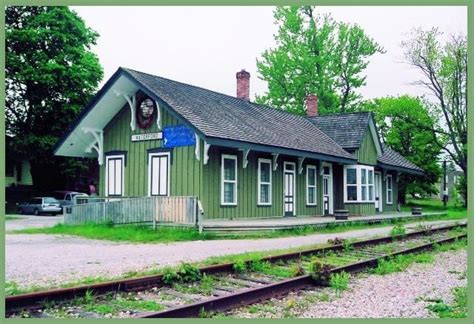 Waterford, Ontario -The station in gracious retirement on the former ...