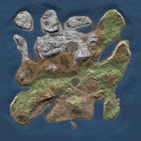 Procedural Map :: Rust Map :: Just-Wiped