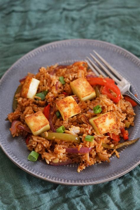 Chilli Paneer Fried Rice - Easy One Pot Meal- Some Indian Girl