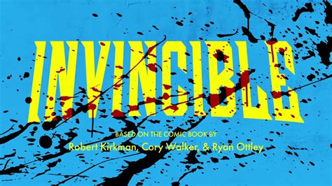 Invincible - All Opening Title Splash Cards - YouTube