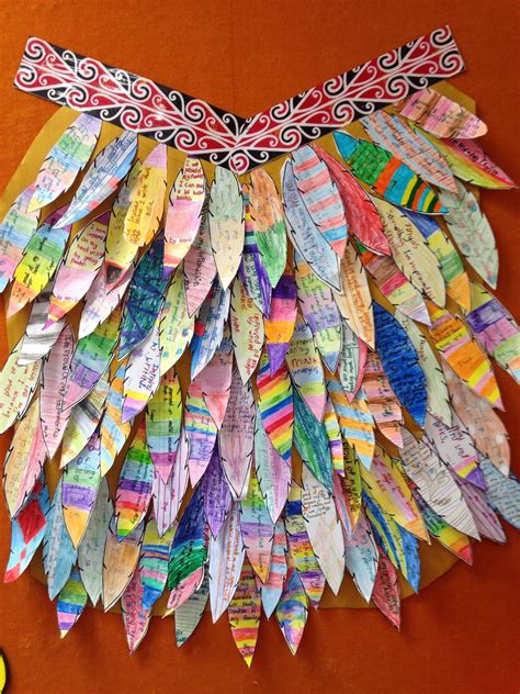 Image.png 1,200×1,600 pixels | Waitangi day, Feather crafts, Craft ...