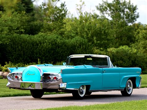 1958, Lincoln, Continental, Mark iii, Convertible, 68a, Retro, Classic ...