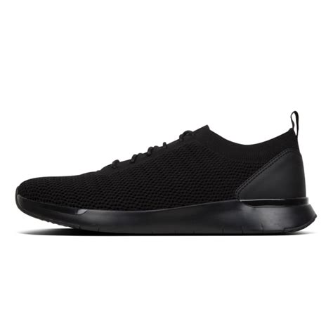 FitFlop Flexknit Men's All Black sneakers - ShopShoes