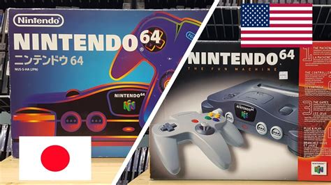 Nintendo 64 Console Unboxing - North America vs Japan - YouTube