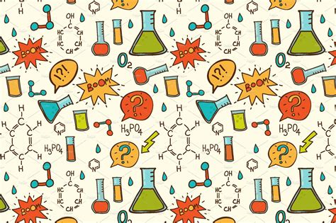 Vector cartoon chemistry pattern. | Cute biology wallpaper, Iphone ...