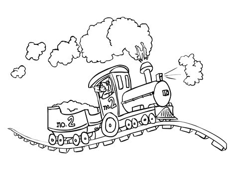 Free Train Coloring Pages Printable