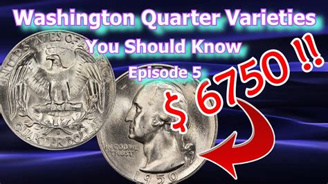 Washington Quarter Varieties You Should Know Ep.5 - 1932, 1950, 1971 ...