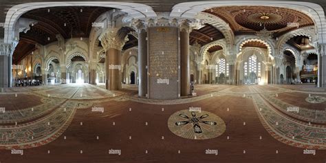 360° view of The Hassan II Mosque Interior overview 1 - Morocco - Alamy