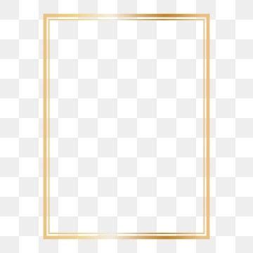 Golden Rectangle Frame Vector PNG Images, Rectangle Golden Frame ...