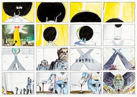 Moebius storyboard art for Alejandro Jodorowsky's Dune (1974) : r ...