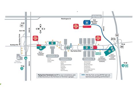 PHX Airport Map - Phoenix Airport Parking Map | Way.com (2023)