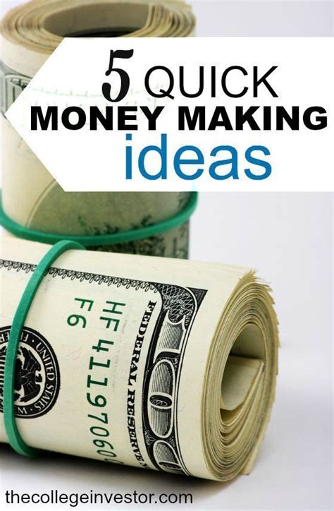 5 Quick Money Making Ideas (That Take Less Than 1 Hour) | Make quick ...