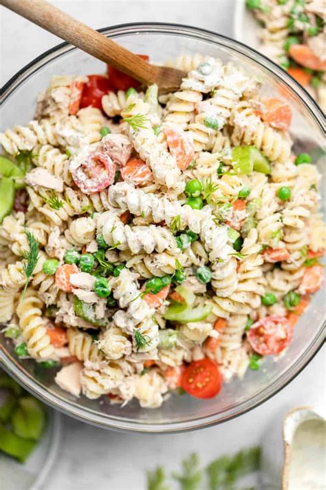 Healthy Tuna Pasta Salad - Erin Lives Whole