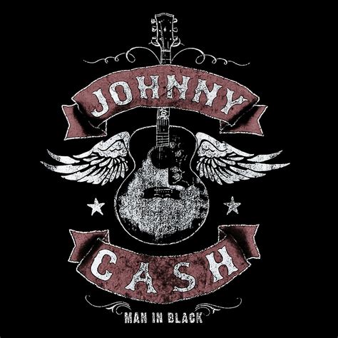 Johnny Cash T-Shirt | Winged Guitar Johnny Cash Shirt