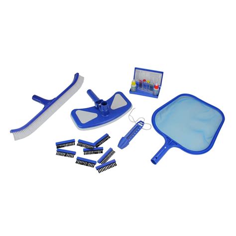 Pool Central 5-Pieces Blue Premium Swimming Pool Cleaning Maintenance ...