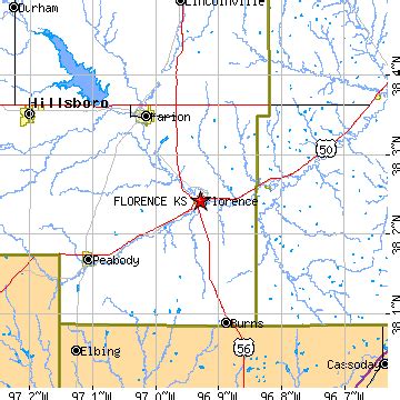 Florence, Kansas (KS) ~ population data, races, housing & economy