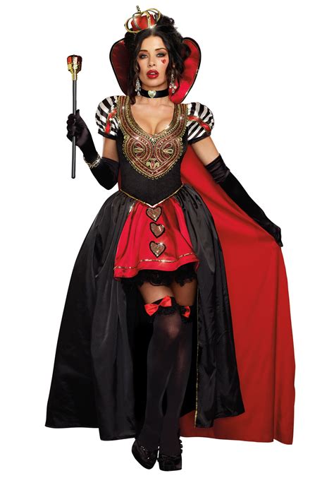 Queen of Hearts Adult Costume w/ Cape